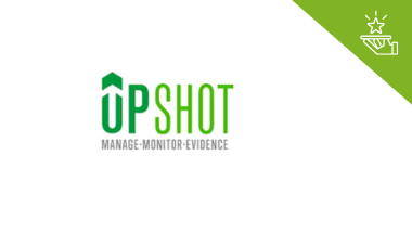 green impact practice member benefit graphic with upshot logo