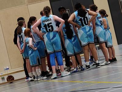 sports team in a hall