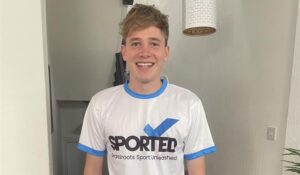 George Clifford wearing Sported London Marathon top