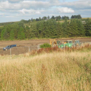 diggers in a field Princetown football pitch Sported member photo