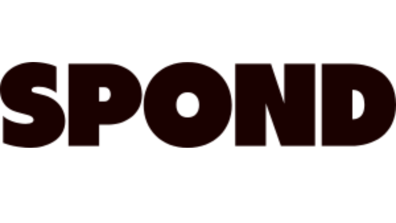 SPOND in big bold black font